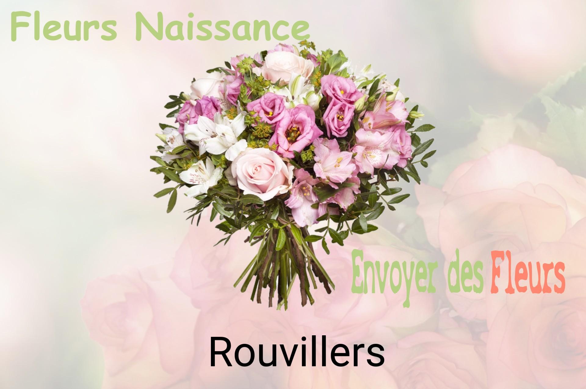 Bouquet de fleurs de naissance livré à Rouvillers