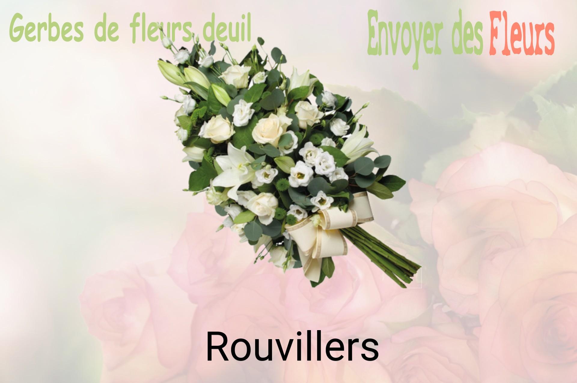 Gerbe de fleurs de deuil livrée à Rouvillers